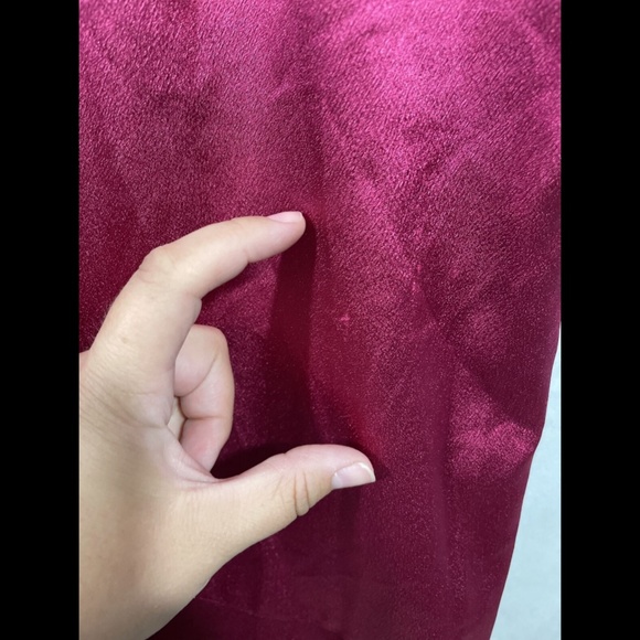 NEW $175 Aidan by Aidan‎ Mattox Liquid Satin Dress in Raspberry [SZ 0 ] - Picture 6 of 12